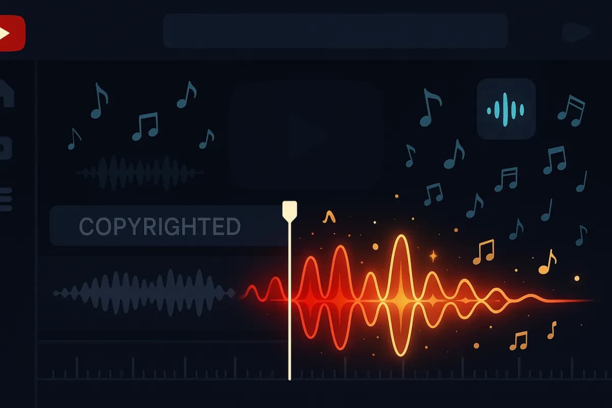 YouTube AI Music Generator 2026 Studio desktop substituir audio direitos autor Content ID strikes monetizacao Epidemic Sound Artlist poupanca criadores