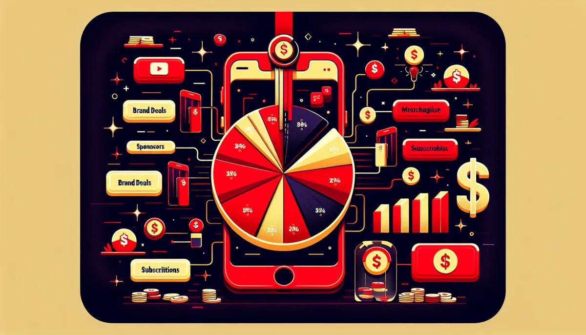 Fontes de receita dos top youtubers brasileiros em 2026: AdSense, patrocínios, merchandise e streaming